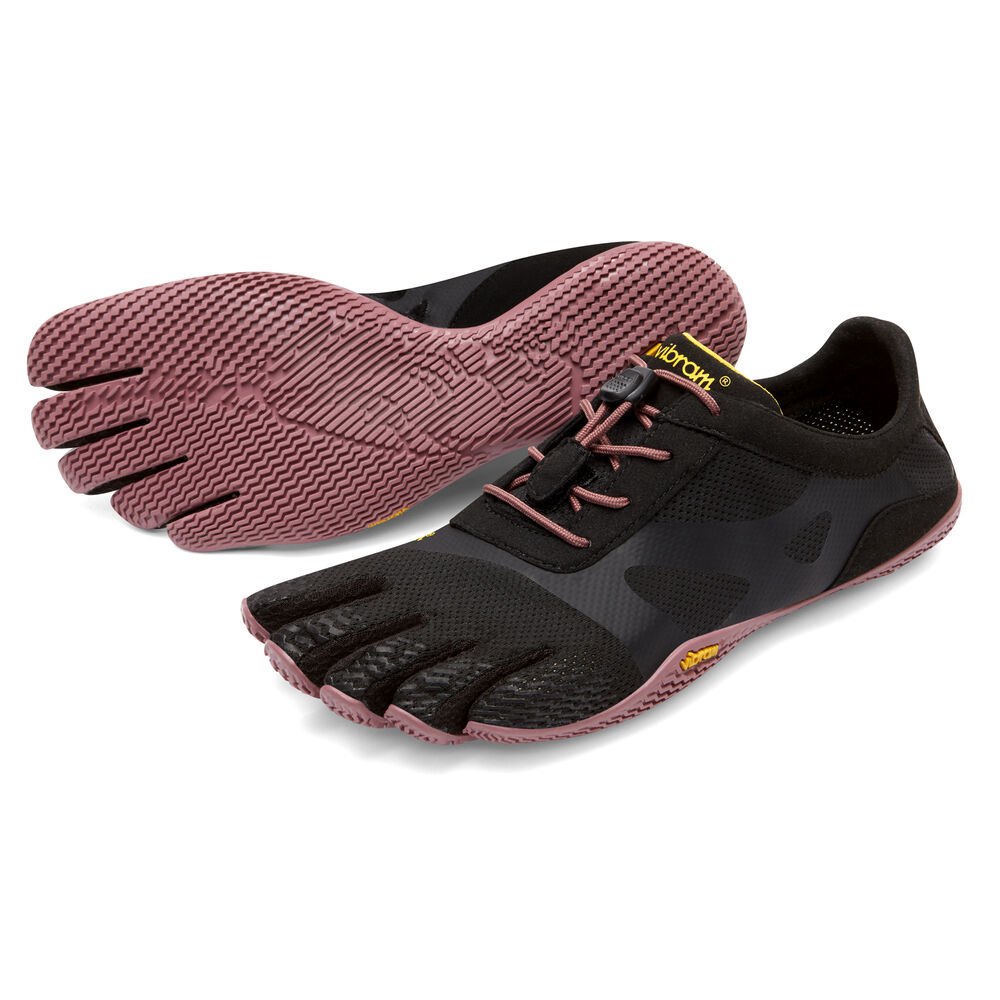 Vibram Five Fingers Womens KSO EVO - Training Shoes Black/Rose - NRL601254